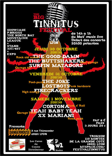 The Big Tinnitus Festival au Trokson le 30 octobre 2008 à Lyon (69)