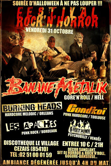 Concert Punk Rock Gore au Village le 31 octobre 2008 à Thouarsais-Bouildroux (85)
