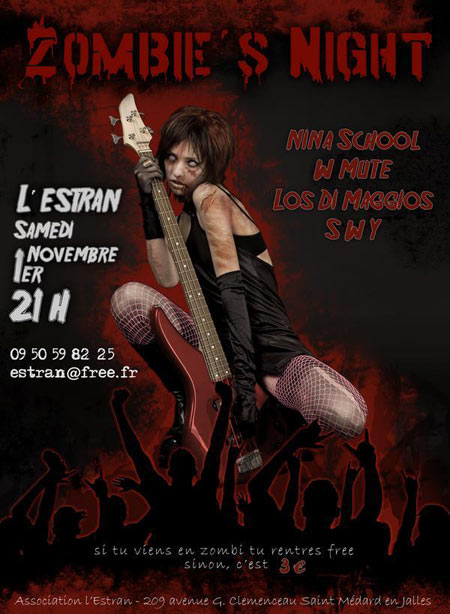 Zombie's Night à l'Estran le 01 novembre 2008 à Saint-Médard-en-Jalles (33)