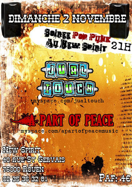 Soirée Pop Punk au New Spirit le 02 novembre 2008 à Rouen (76)