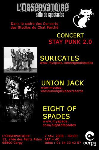 Stay Punk 2.0 à l'Observatoire le 07 novembre 2008 à Cergy Saint-Christophe (95)