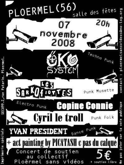 Concert de soutien le 07 novembre 2008 à Ploërmel (56)