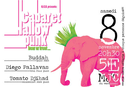 Cabaret hallow'punk à la MJC du verdunois le 08 novembre 2008 à Belleville-sur-Meuse (55)