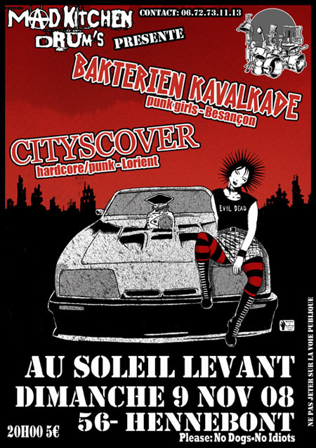 Bakterien Kavalkade + Cityscover au Soleil Levant le 09 novembre 2008 à Hennebont (56)