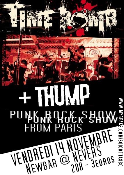Time Bomb + Thump au New Bar le 14 novembre 2008 à Nevers (58)
