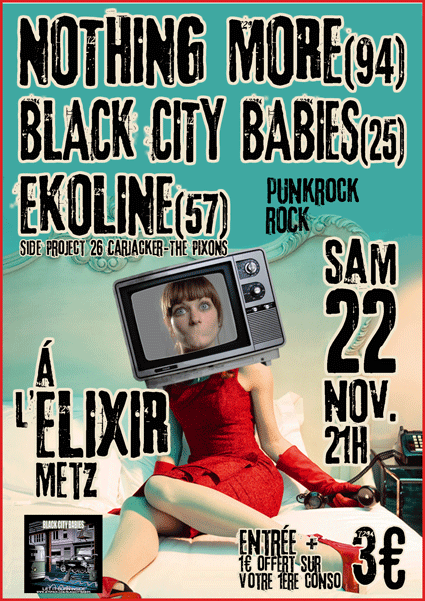 Concert Punk Rock à l'Elixir le 22 novembre 2008 à Metz (57)