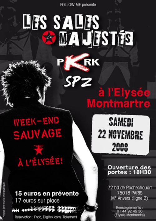 Week-end Sauvage à l'Elysée Montmartre le 22 novembre 2008 à Paris (75)