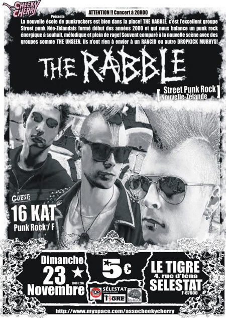 The Rabble au Bar Le Tigre le 23 novembre 2008 à Sélestat (67)