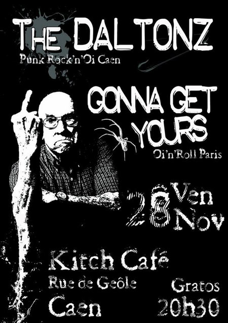 Concert Oi! au Kitsch Café le 28 novembre 2008 à Caen (14)