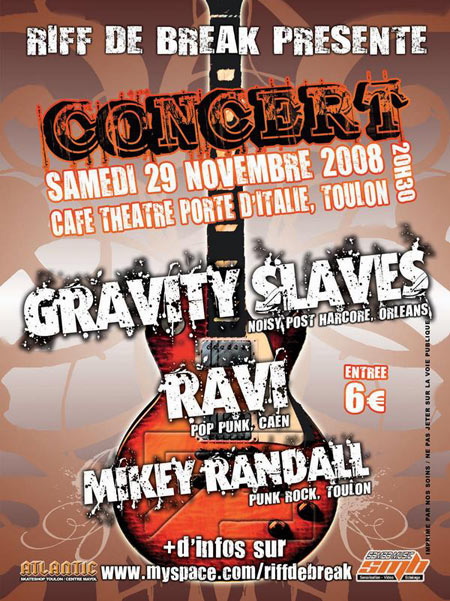 Concert Punk au Café Théâtre de la Porte d'Italie le 29 novembre 2008 à Toulon (83)
