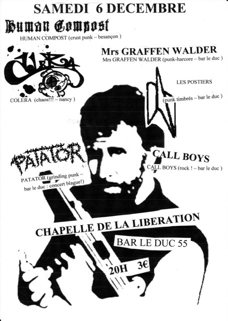 Concert Punk à la Chapelle de la Libération le 06 décembre 2008 à Bar-le-Duc (55)