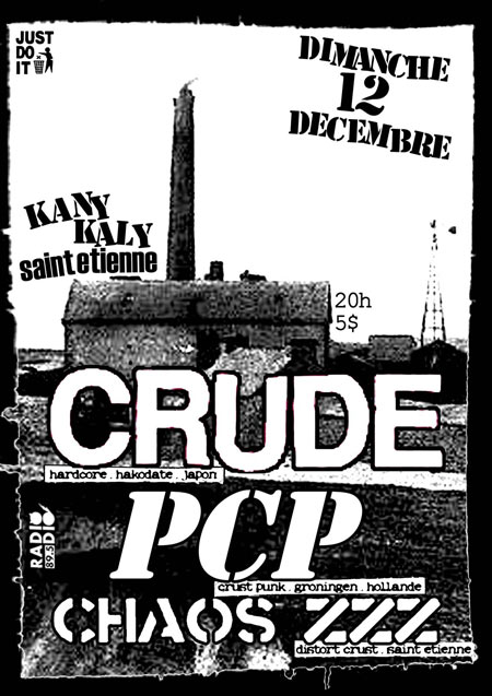 Concert Hardcore au Kany Kaly le 12 décembre 2008 à Saint-Etienne (42)