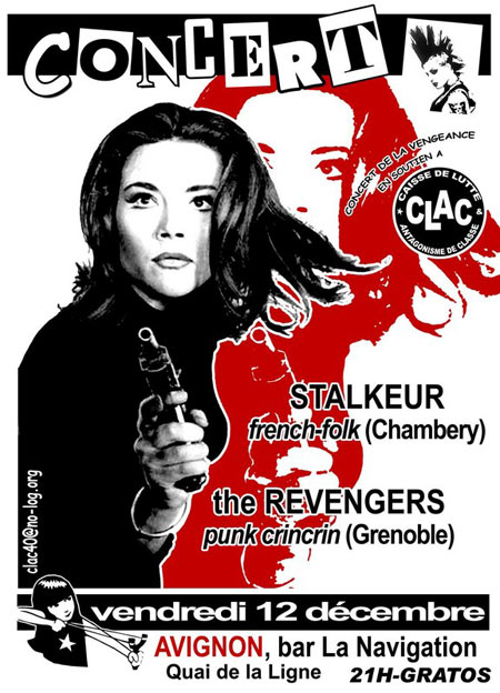 Stalker + The Revengers au bar La Navigation le 12 décembre 2008 à Avignon (84)