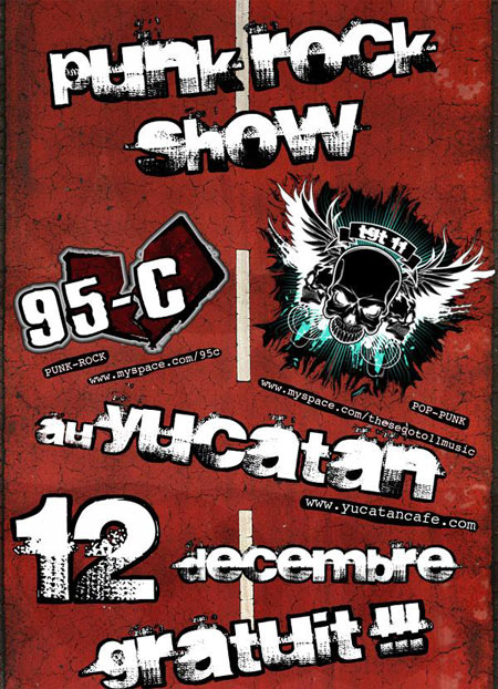 Punk Rock show au Yucatan le 12 décembre 2008 à Saint-Gervais-les-Bains (74)