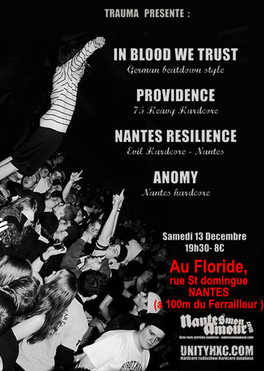 Concert Hardcore au Floride le 13 décembre 2008 à Nantes (44)