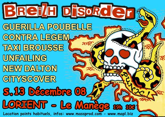 Breizh Disorder au Manège le 13 décembre 2008 à Lorient (56)