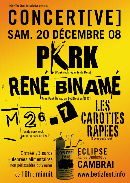 PKRK à l'Eclipse le 20 décembre 2008 à Cambrai (59)