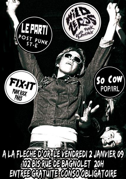 Concert Punk à la Flèche d'Or le 02 janvier 2009 à Paris (75)