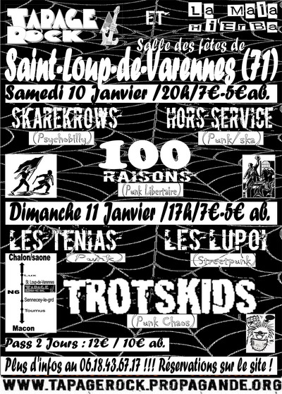 Festival Punk le 10 janvier 2009 à Saint-Loup-de-Varennes (71)