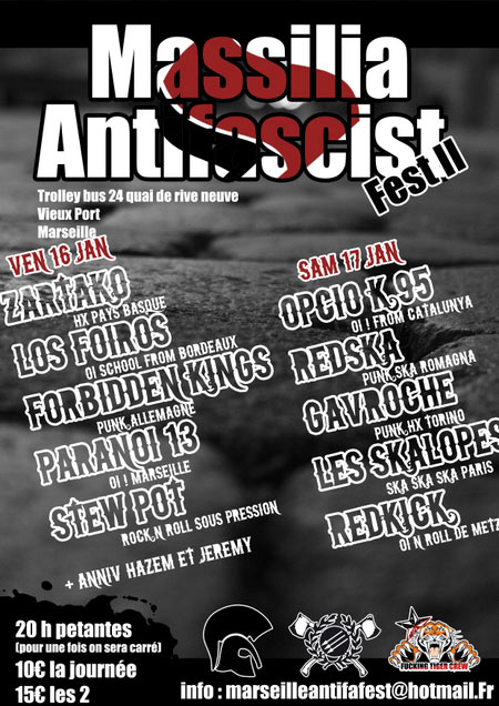 Massilia Antifascist Fest II au Trolleybus le 16 janvier 2009 à Marseille (13)