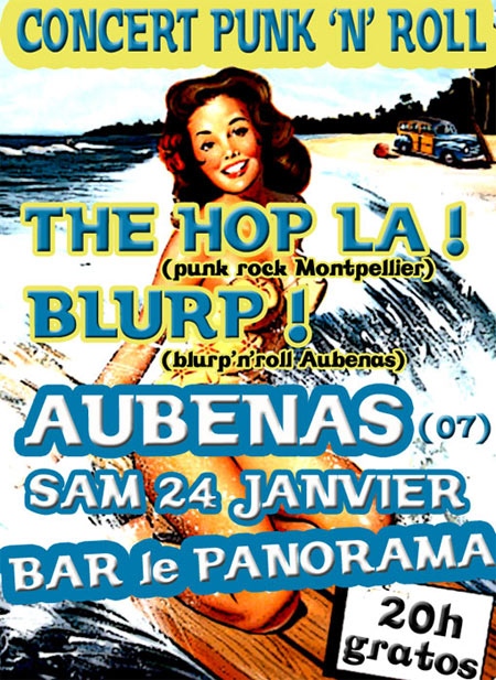 Concert Punk'n'Roll au bar Le Panorama le 24 janvier 2009 à Aubenas (07)