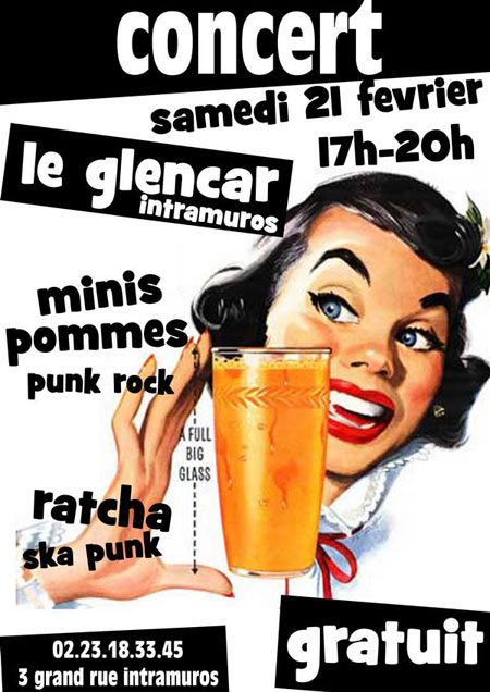 Concert Punk au Glencar le 21 février 2009 à Saint-Malo (35)