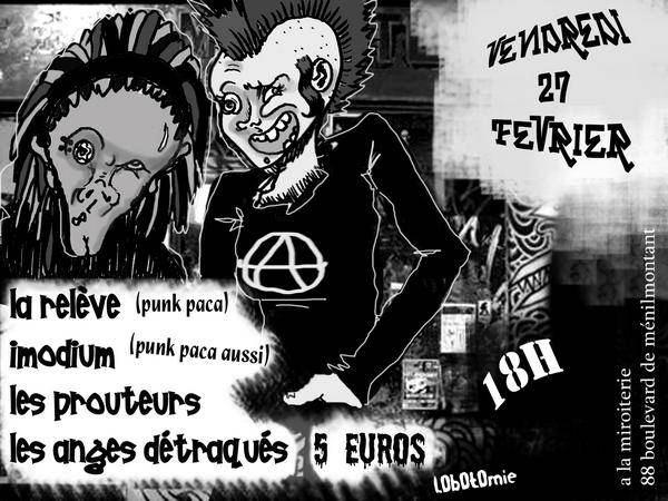 Concert Punk à la Miroiterie le 27 février 2009 à Paris (75)