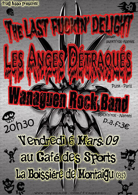 Concert Punk au Café des Sports le 06 mars 2009 à La Boissière-de-Montaigu (85)