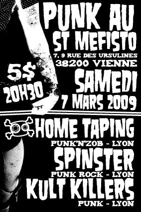 Concert Punk au Saint Méfisto le 07 mars 2009 à Vienne (38)