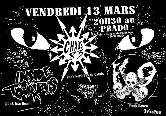 Concert Punk au Prado le 13 mars 2009 à Rouen (76)