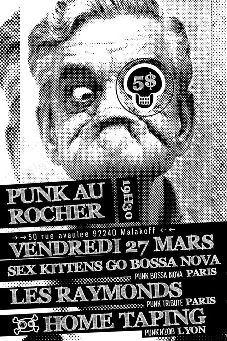 Concert Punk au Rocher le 27 mars 2009 à Malakoff (92)