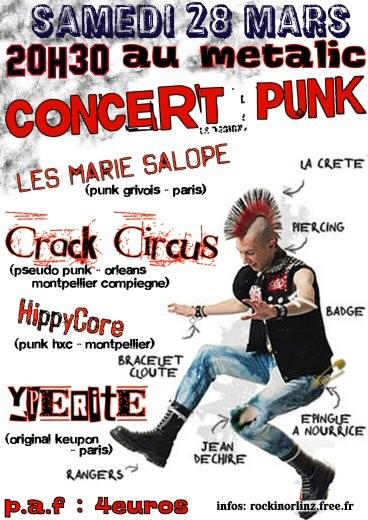 Concert Punk au Metalic le 28 mars 2009 à Orléans (45)