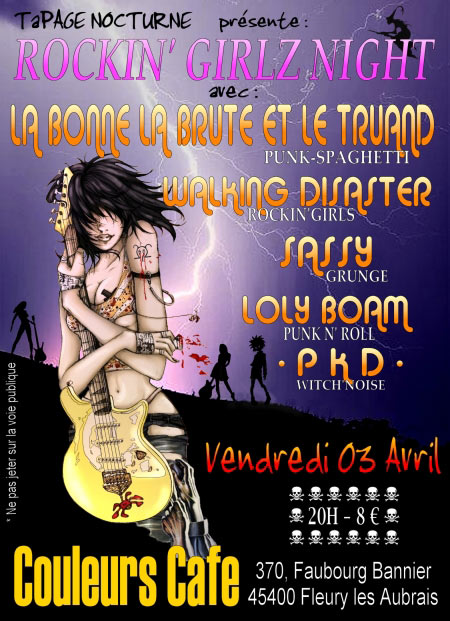 Rockin' Girlz Night au Couleurs Café le 03 avril 2009 à Fleury-les-Aubrais (45)