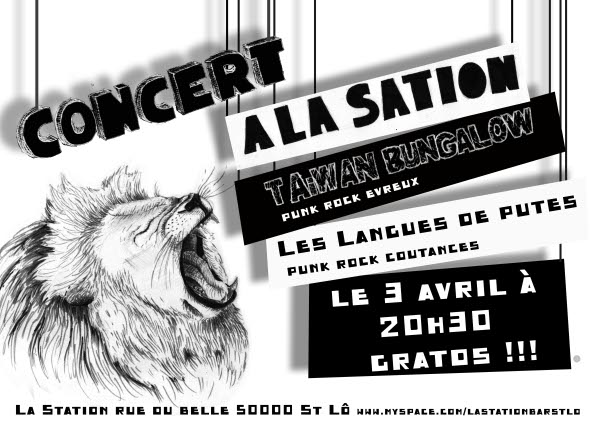 Concert Punk Rock au bar La Station le 03 avril 2009 à Saint-Lô (50)