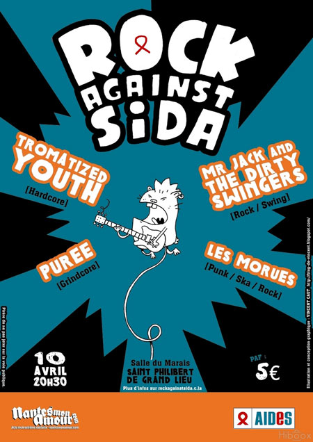Rock Against SIDA le 10 avril 2009 à Saint-Philbert-de-Grand-Lieu (44)