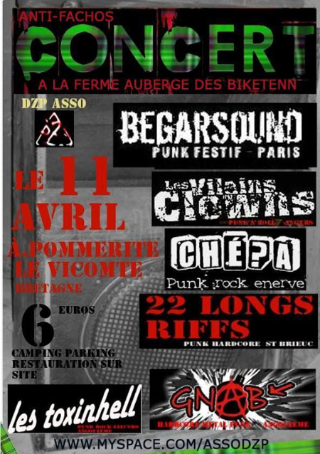 Concert Punk à la Ferme auberge des Biketenn le 11 avril 2009 à Pommerit-le-Vicomte (22)