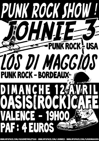 Johnie 3 + Los Di Maggios à l'Oasis (Rock) Café le 12 avril 2009 à Valence (26)