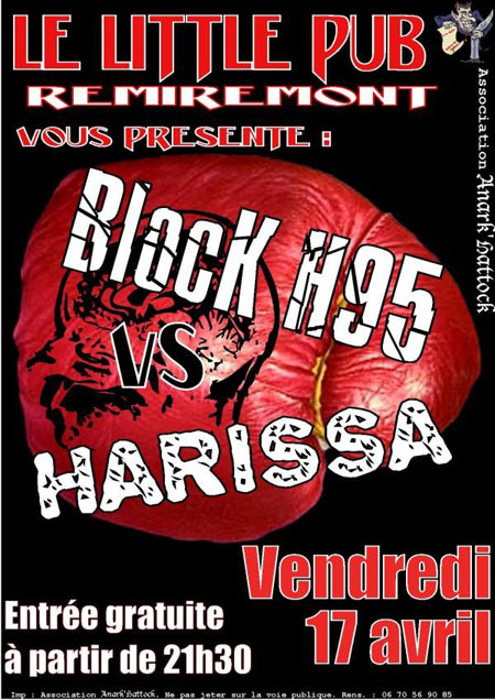 BlocK H95 + Harissa au Little Pub le 17 avril 2009 à Remiremont (88)