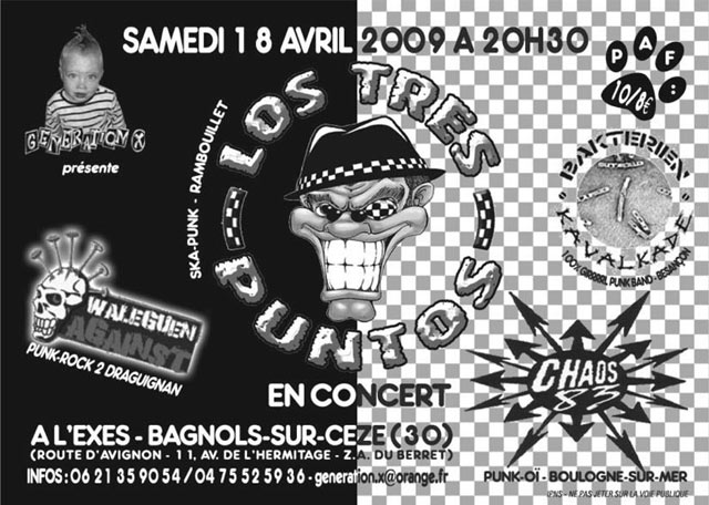 Concert de l'asso Generation X le 18 avril 2009 à Bagnols-sur-Cèze (30)