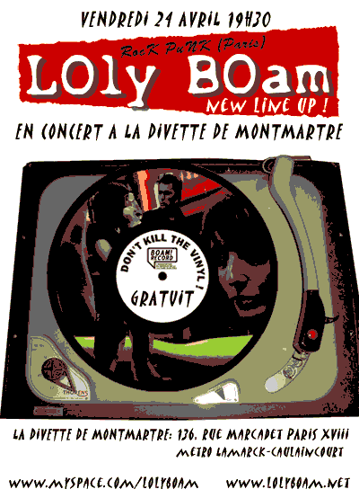 Loly Boam à la Divette de Montmartre le 24 avril 2009 à Paris (75)
