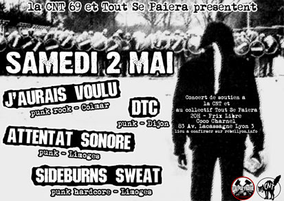 Concert de soutien au Coco Charnel le 02 mai 2009 à Lyon (69)