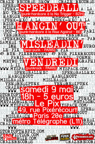 Concert au Pix le 09 mai 2009 à Paris (75)