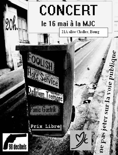 Concert à la MJC le 16 mai 2009 à Bourg-en-Bresse (01)