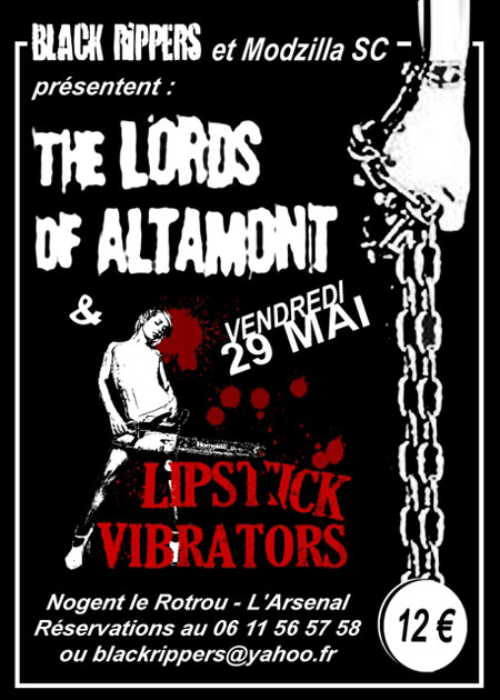 The Lords of Altamont + Lipstick Vibrators à l'Arsenal le 29 mai 2009 à Nogent-le-Rotrou (28)