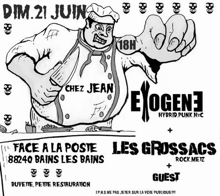Exogene + Les Grossacs Chez Jean le 21 juin 2009 à Bains-les-Bains (88)