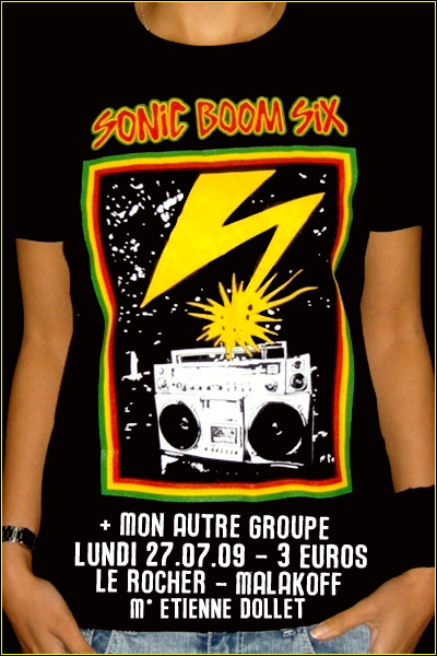Sonic Boom Six + Mon Autre Groupe + Fringale au Rocher le 27 juillet 2009 à Malakoff (92)