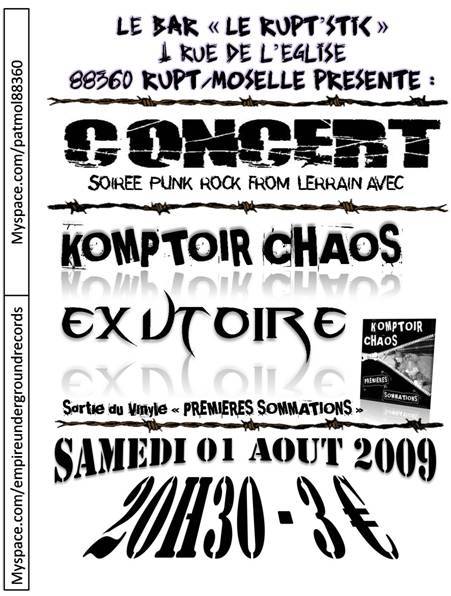 Concert au Rupt' stic le 01 août 2009 à Rupt-sur-Moselle (88)