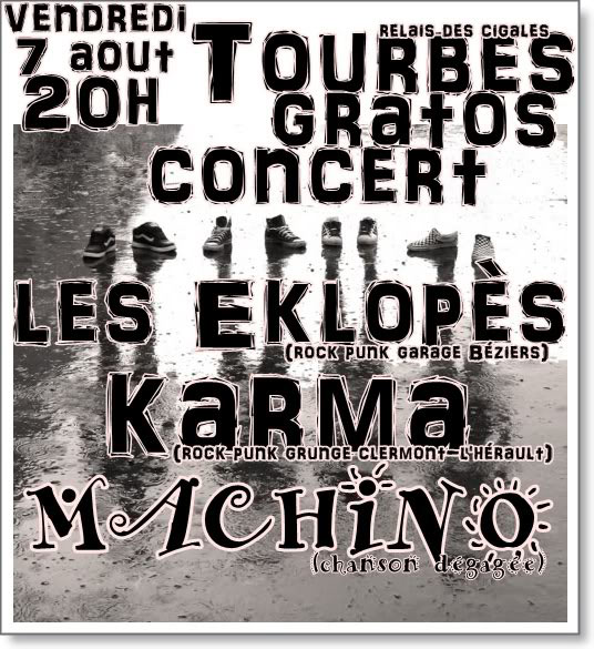 Concert au Relais des Cigales le 07 août 2009 à Tourbes (34)