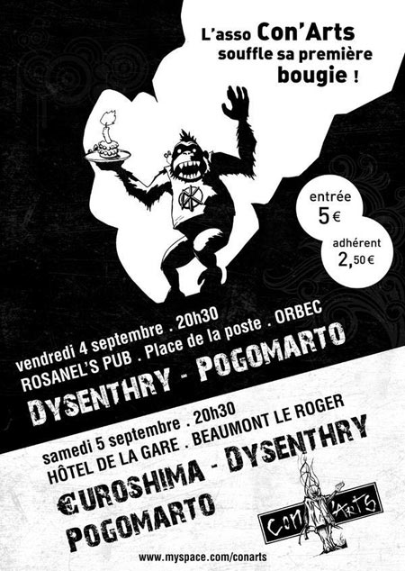 Dysenthry + Pogomarto au Rosanel's Pub le 04 septembre 2009 à Orbec (14)