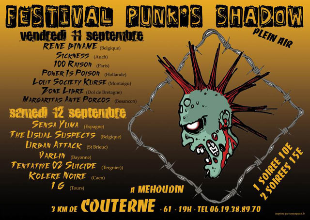 Festival Punk's Shadow le 11 septembre 2009 à Méhoudin (61)